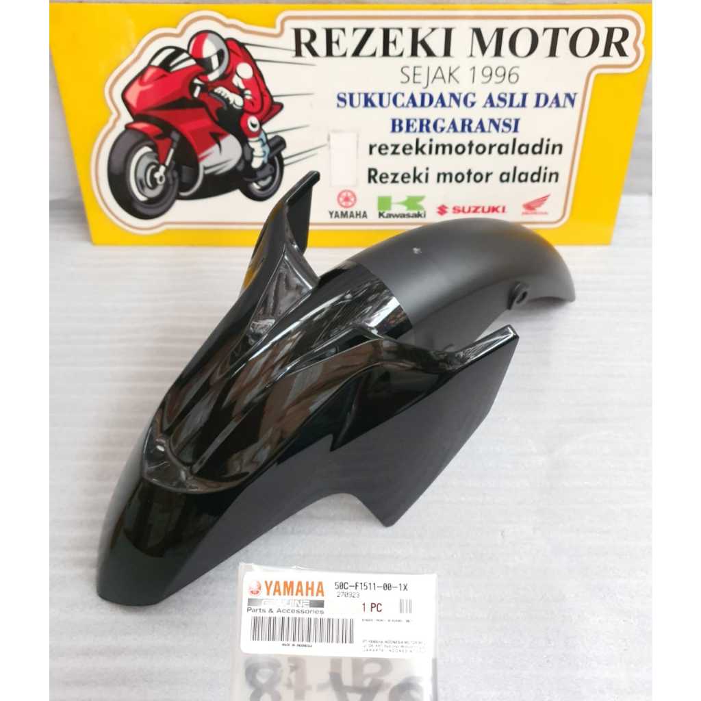 SLEBOR SPAKBOR DEPAN DPN HITAM, BIRU JUPITER MX NEW 50C-F1511-00-1X ASLI ORI YAMAHA