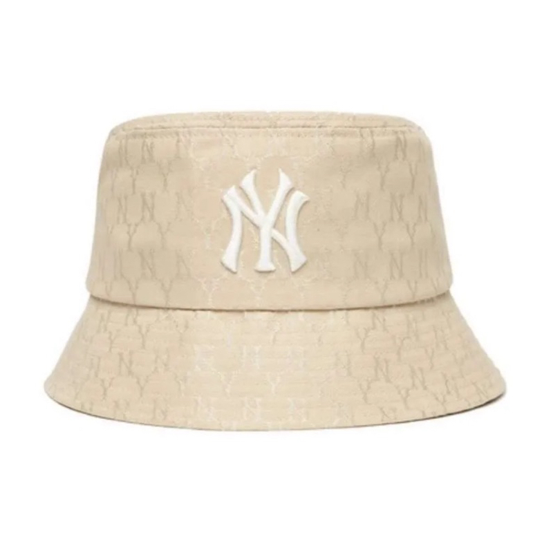 MLB Monogram Classic Bucket Hat New York Yankess - Beige