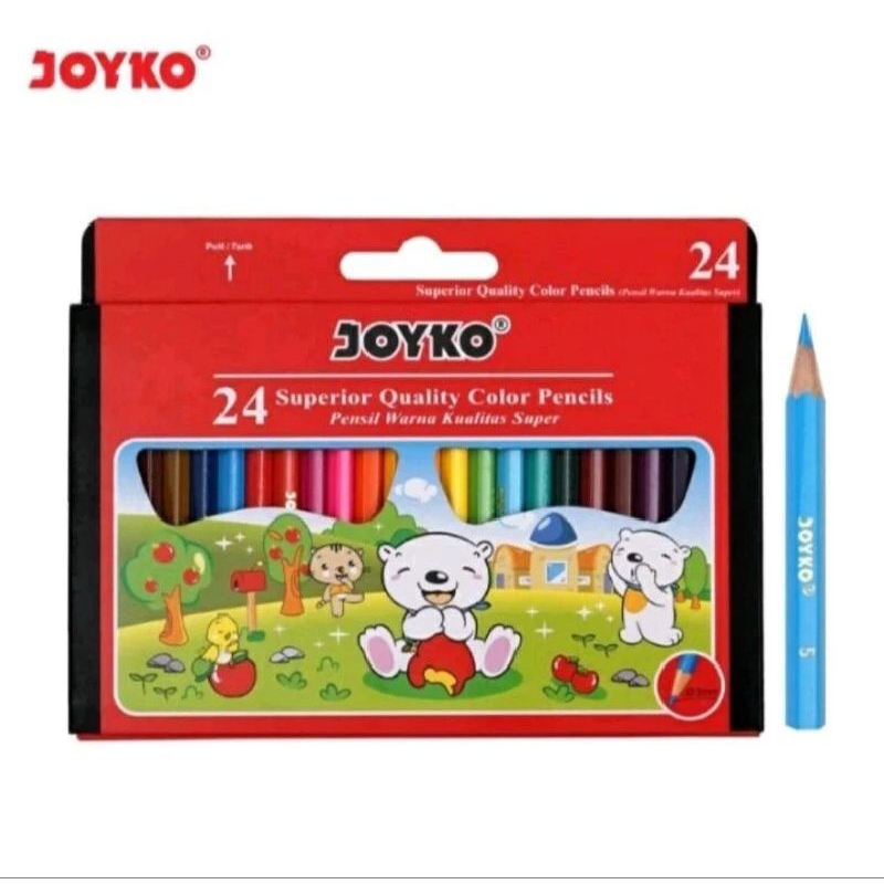 

Pensil Warna Joyko Pendek CP-S24 ( 1set/24wrn )