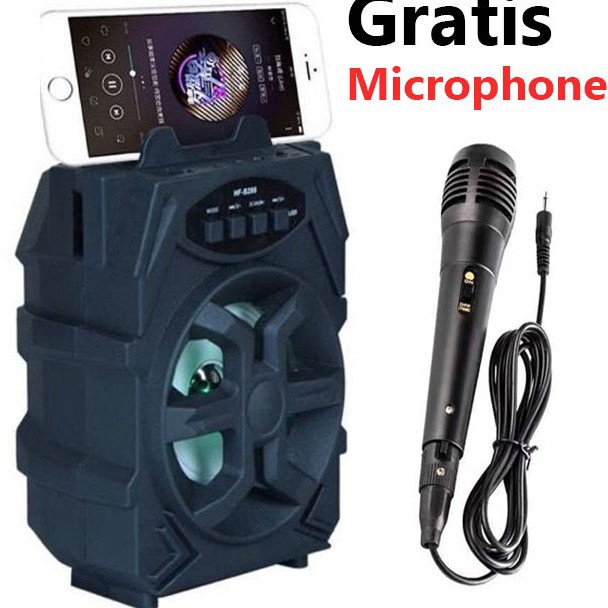 mA SPEAKER HF S288 WITH MIC KARAOKE  SPEAKER BLUETOOTH KARAOKE b Premium