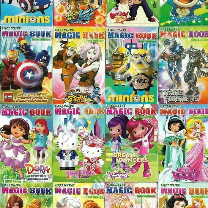 mainan edukasi magic book buku kertas gosok
