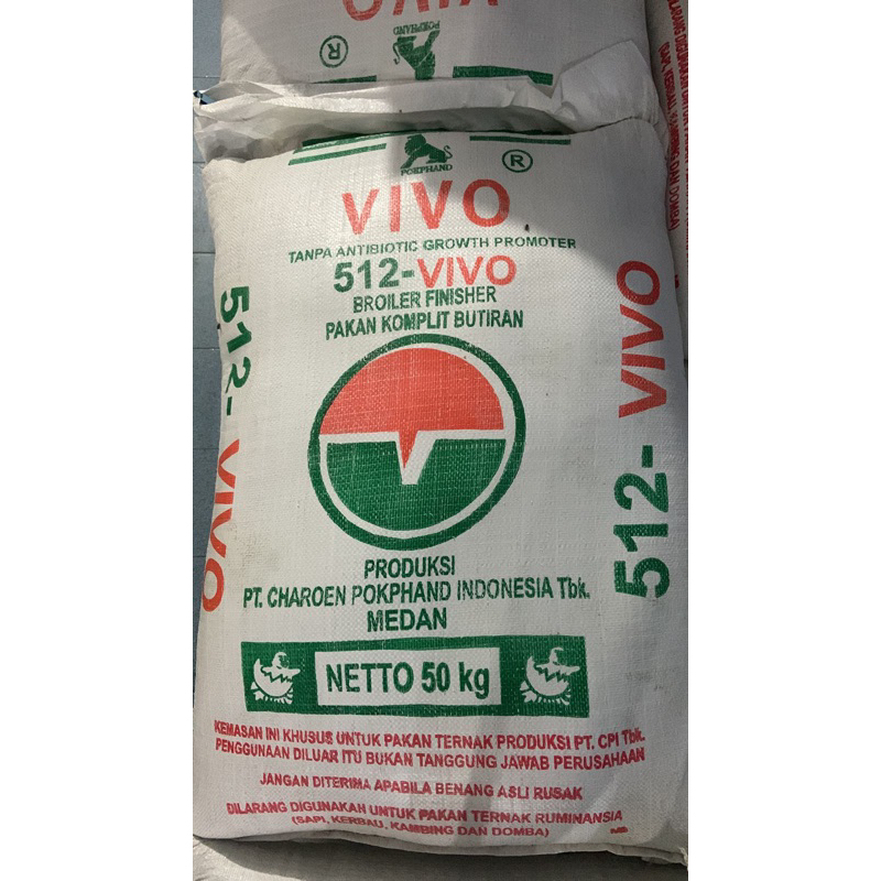 Pakan Ayam Broiler Finisher 512 VIVO 50kg