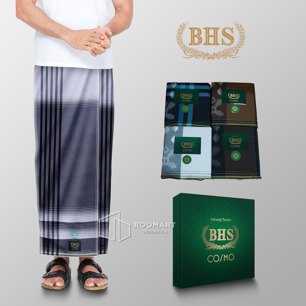 Sarung Shalat Pria Cosmo BHS Classic Kain Sarung Pria Dewasa