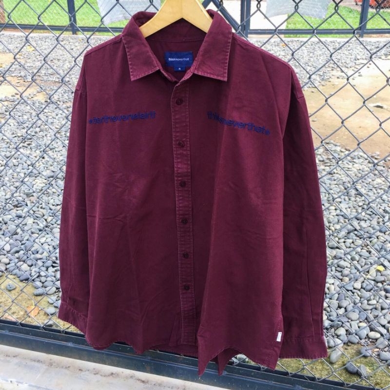 THISISNEVERTHAT MAROON KEMEJA