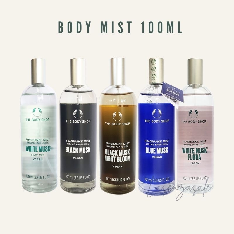 The Body Shop Musk Series Body Mist (White musk, black musk, night bloom, blue musk, white musk flor