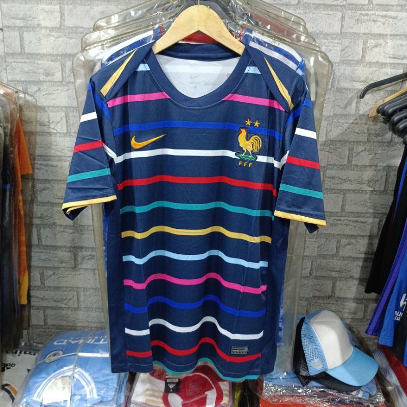 JERSEY BOLA PREMATCH TRAINING FRANCE PRANCIS 2024 GRADE ORI IMPORT