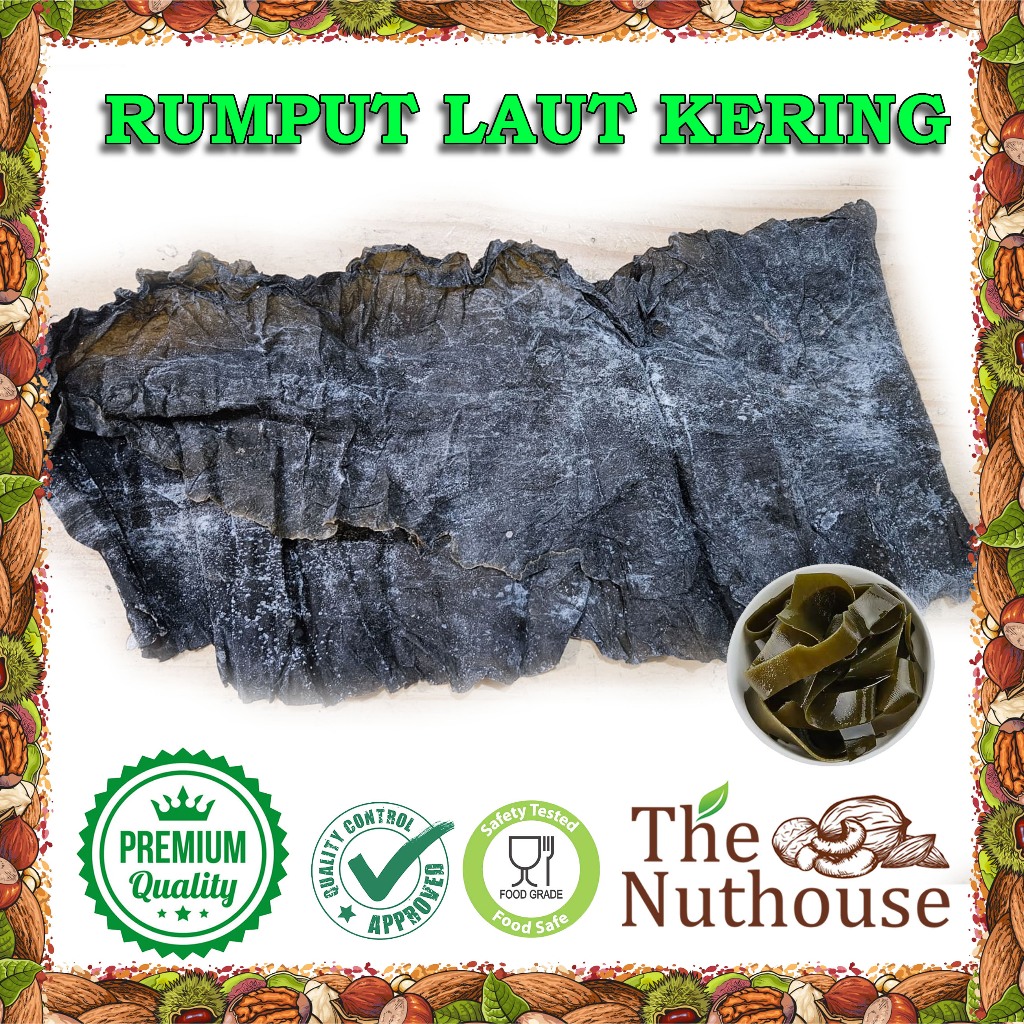 

100gr Dried Kombu Dashi / Konbu Dashima / Kelp Seaweed / Rumput Laut Kering / Kaldu Rumput Laut Import / Kelp Kuah Miso Ramen Udon