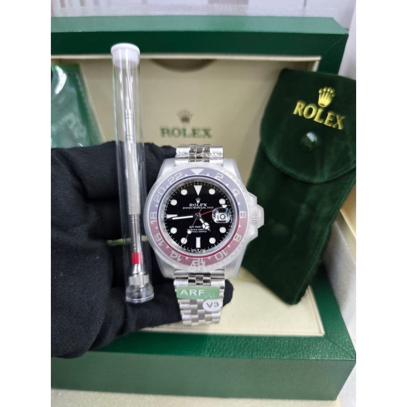 JAM TANGAN ROLEX GMT MASTER II PEPSI ARF V3 CLONE