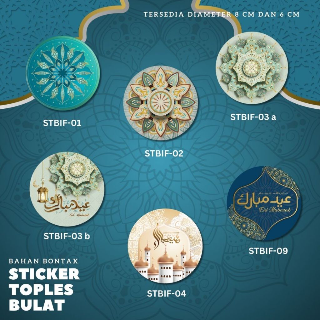 

Sticker Bulat Toples Edisi Lebaran Idul Fitri
