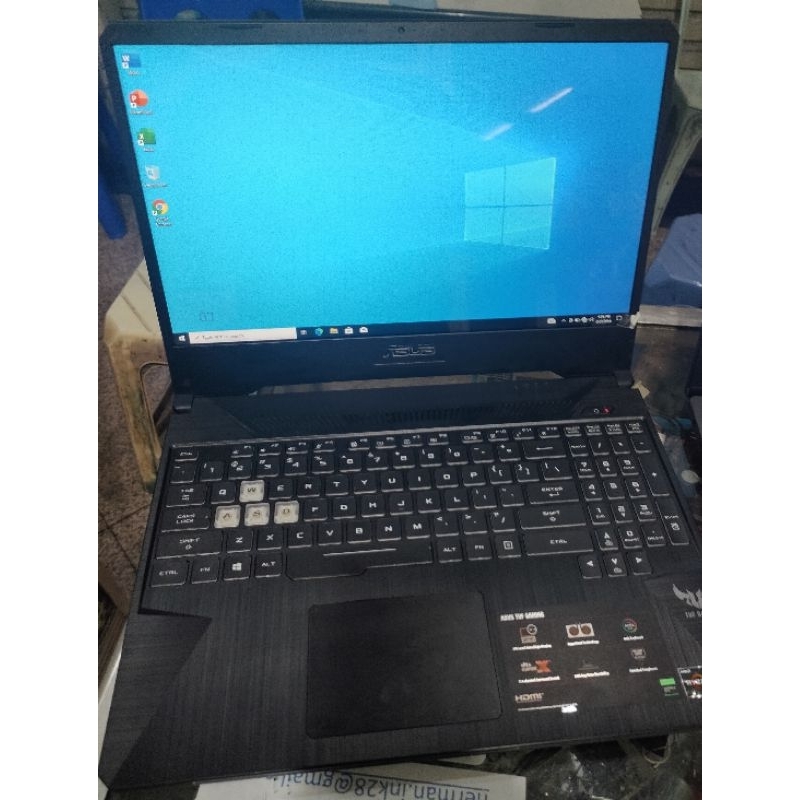 Laptop Second Asus Tuf Fx505D Gaming Ram 16Gb Ssd 512Gb mulus