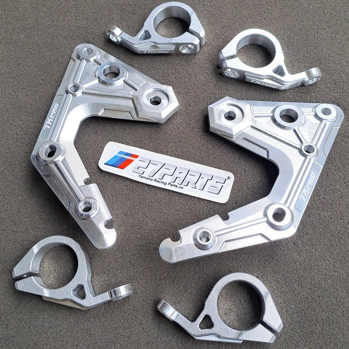 KUPINGAN LAMPU SET CINCIN RX KING BY TK PRO CNC SILVER