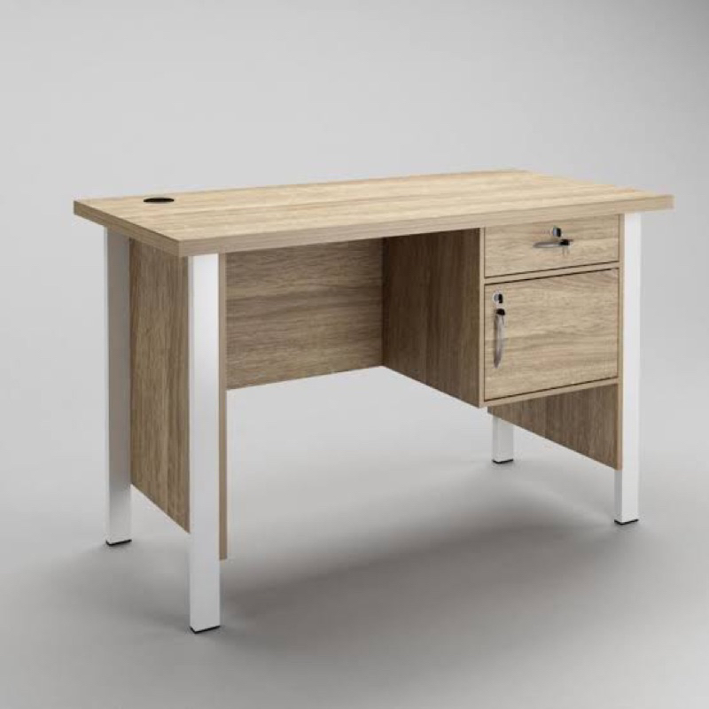 Meja 1/2 Biro Kaki Besi / Meja Kaki Besi Minimalis / Meja Staff Kaki Besi / Meja Admin Kaki Besi / M