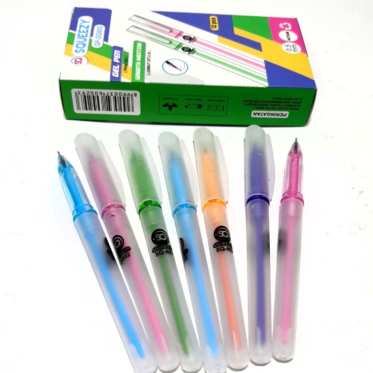 

HJ6 Harga Grosir 1kotak 12pcs Pulpen Gel Pen GPSQ82