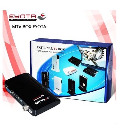 External Tv tuner eyota 12p palntsc digital 2Mhz adapter with remote for proyektor crt led lcd monit