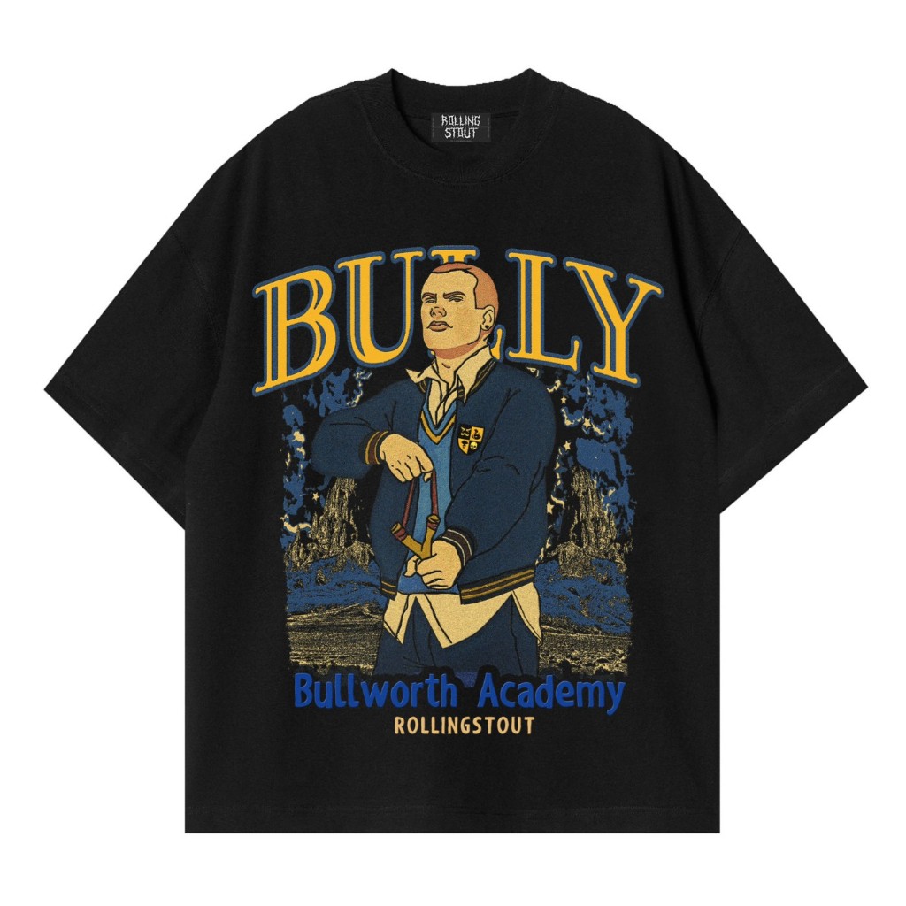 Rollingstout Kaos Tshirt Pria - Bully black new | bully worth academy
