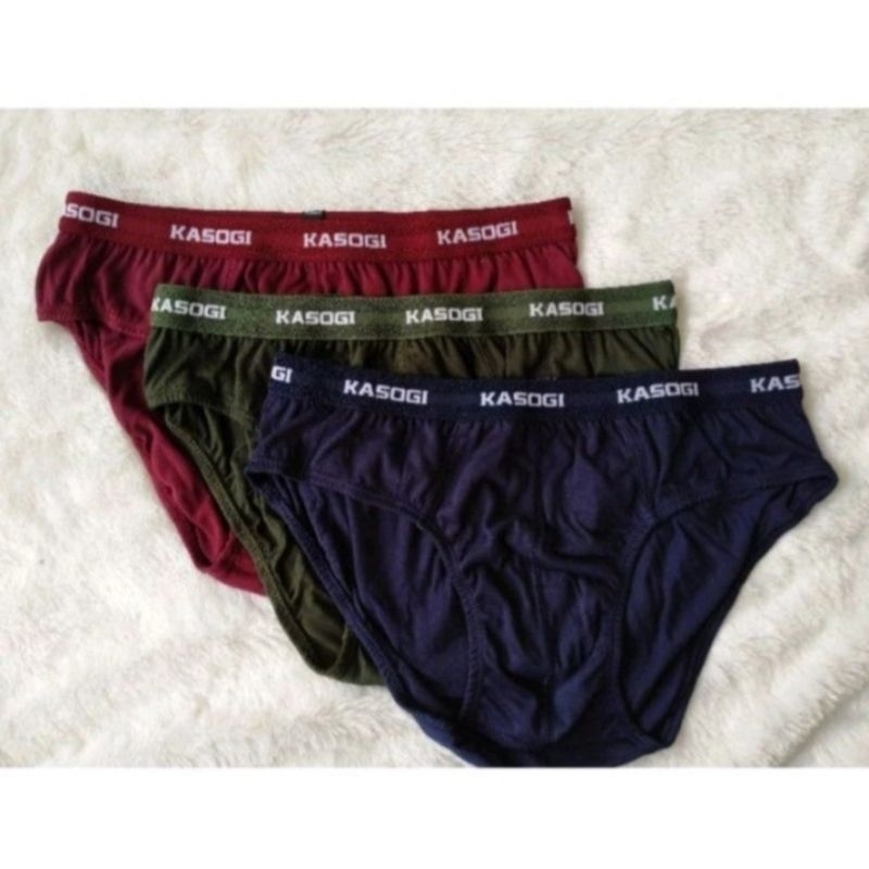 Celana Dalam Pria Dewasa KASOGI FLASH, CD Pria Karet Pinggang Kecil, 1 Pack isi 3 pcs