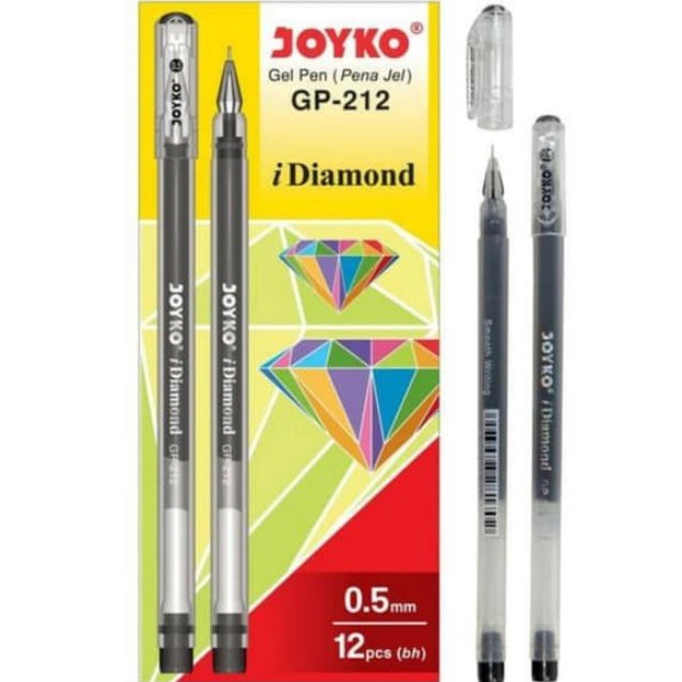 

Terbaru 12pc PULPEN GEL JOYKO DIAMOND GP 212 PEN JEL JOYKO JARUM NEEDLE TIP