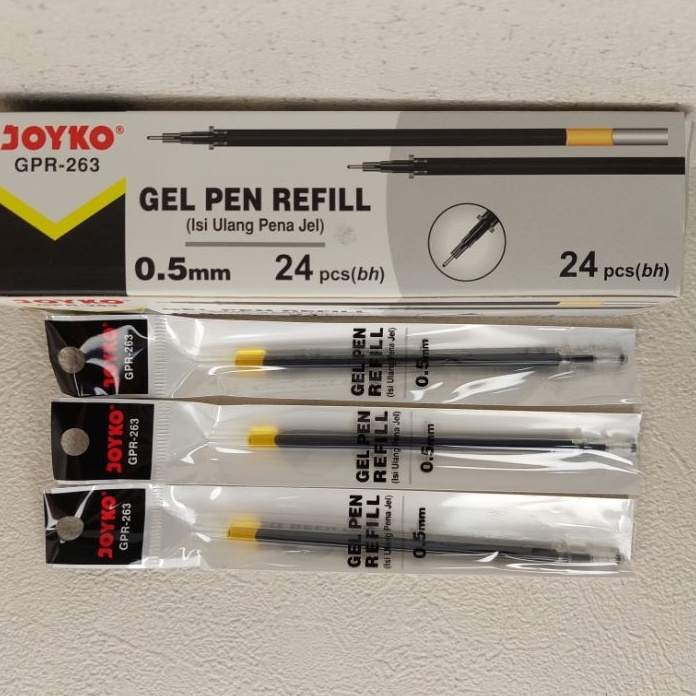

Terbatas Reffil isi pulpen gel JOYKO 263 JKperpak isi 24