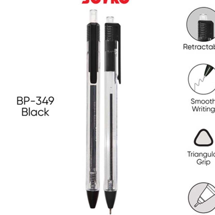 

KP8 Ball Pen Pulpen Pena Joyko BP349 Vokus Trans 7 12pcs