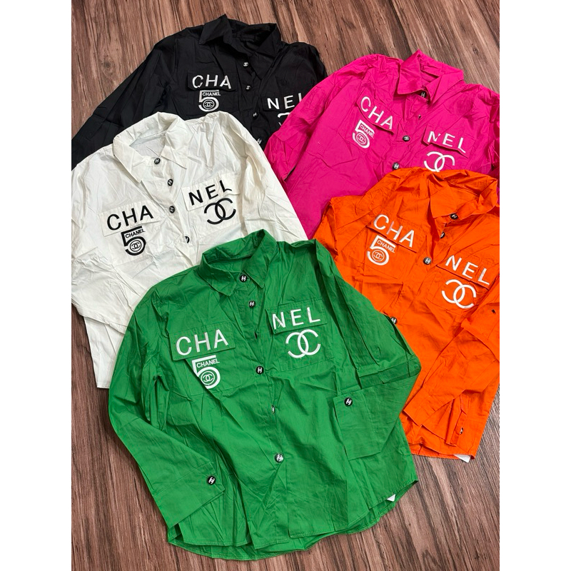 termurah kemeja Ch bordir tag label