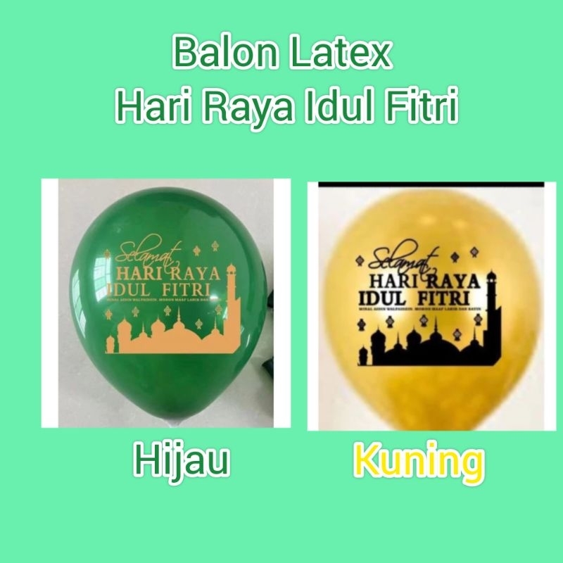 balon latex "IDUL FITRI"