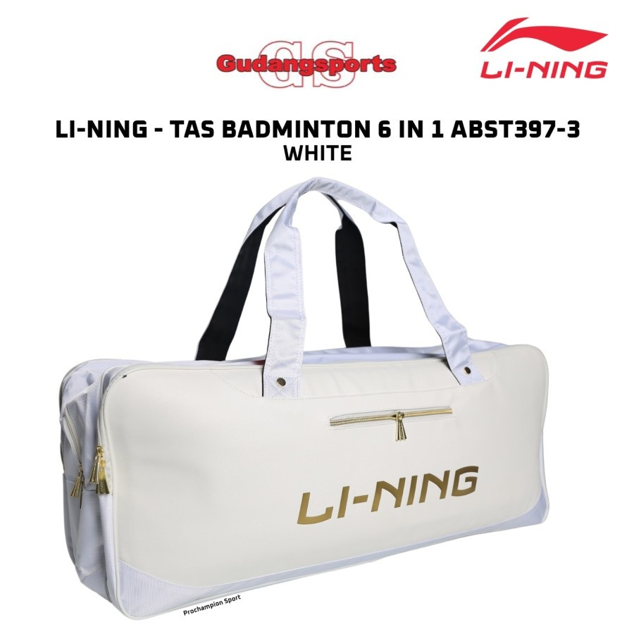 Tas Badminton Bulutangkis Kotak Lining ABST397 ABST 397 White