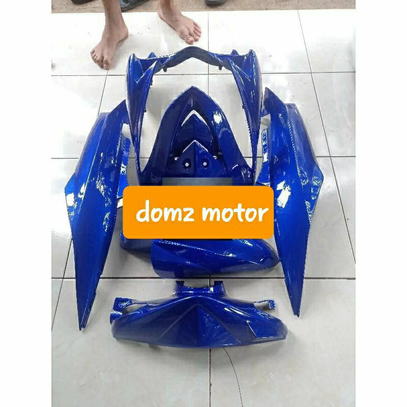 covet full body halus yamaha mio soul karbu warna biru candy