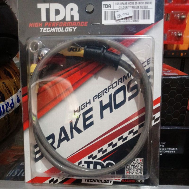 selang rem TDR 89cm color titanium silver