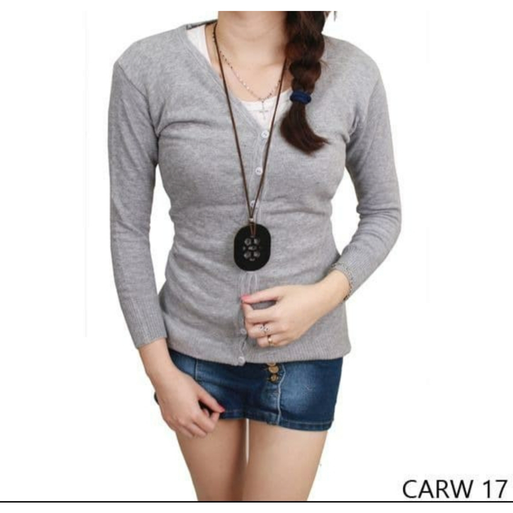 Baju jaket rajut cardigan wanita