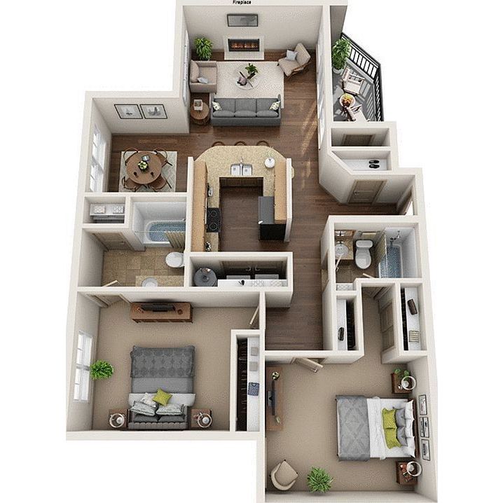 Inspirasi desain denah rumah 2 lantai dengan konsep minimalis