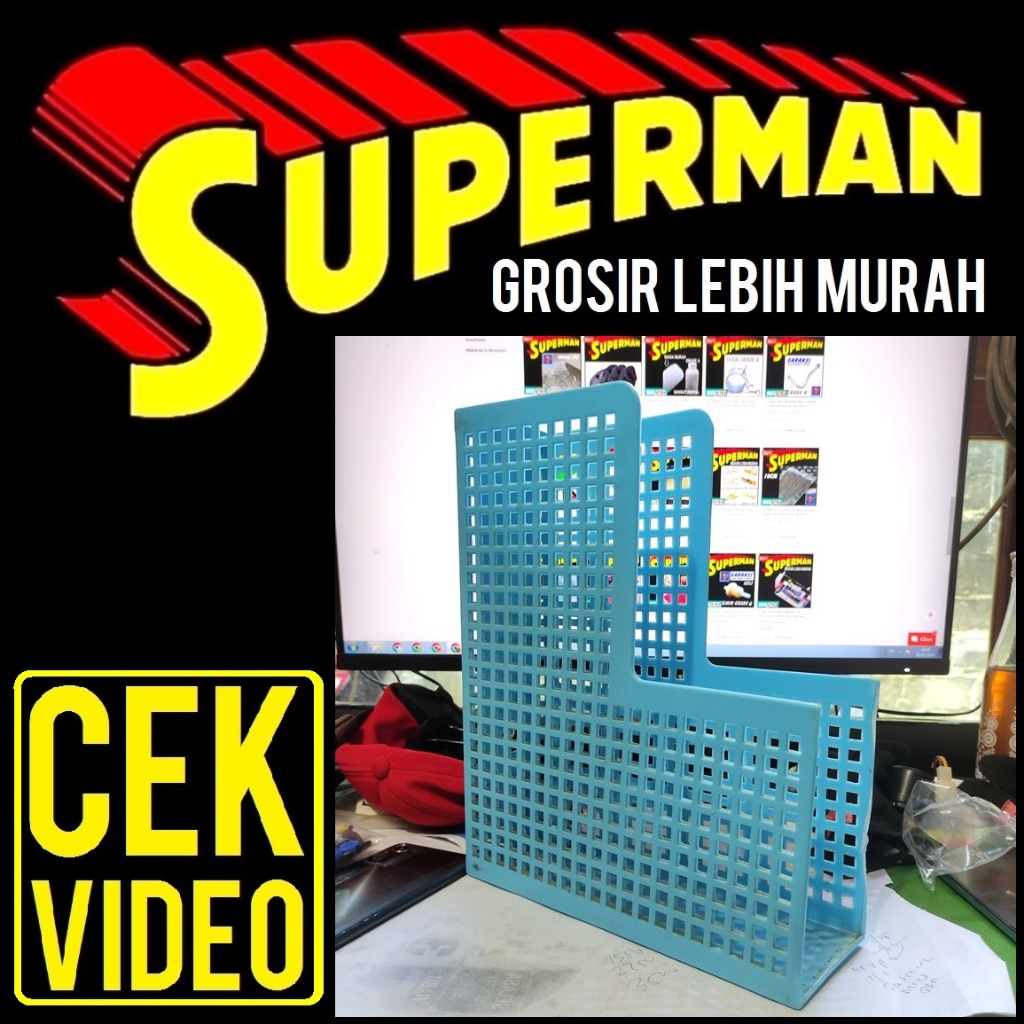 

TERMURAH BOX FILE PLASTIK rak penyimpanan dokumen buku warna random
