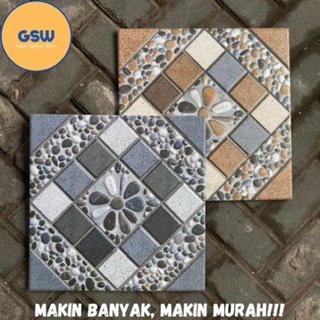 Keramik 40x40 Kasar Timbul Kualitas 1 Grade A Keramik Garasi Keramik Kamar Mandi Keramik kasar Istan