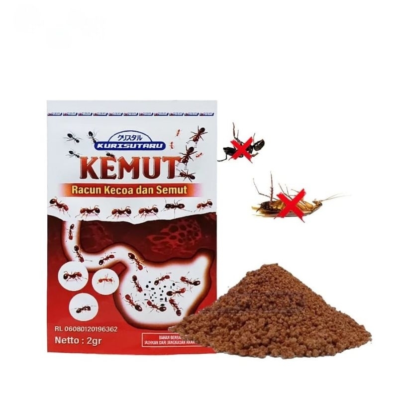 PEMBASMI SEMUT Dan KECOA FIPRONIL KEMUT 2gr