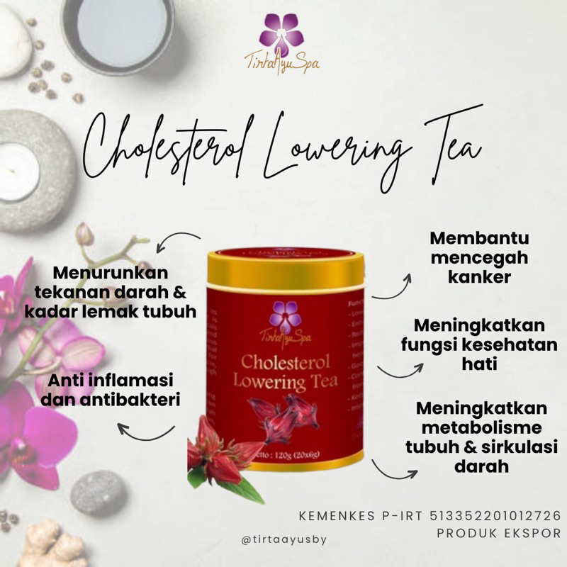 

Cholesterol Lowering Tea / Teh Penurun Kolesterol Tirta Ayu Spa