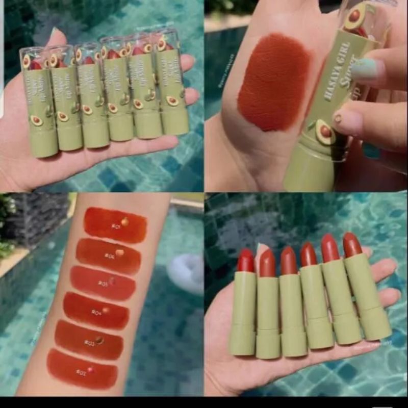 [Ecer/Bs Pilih Warna] Hasaya Girl Super Lip Matte Avocado