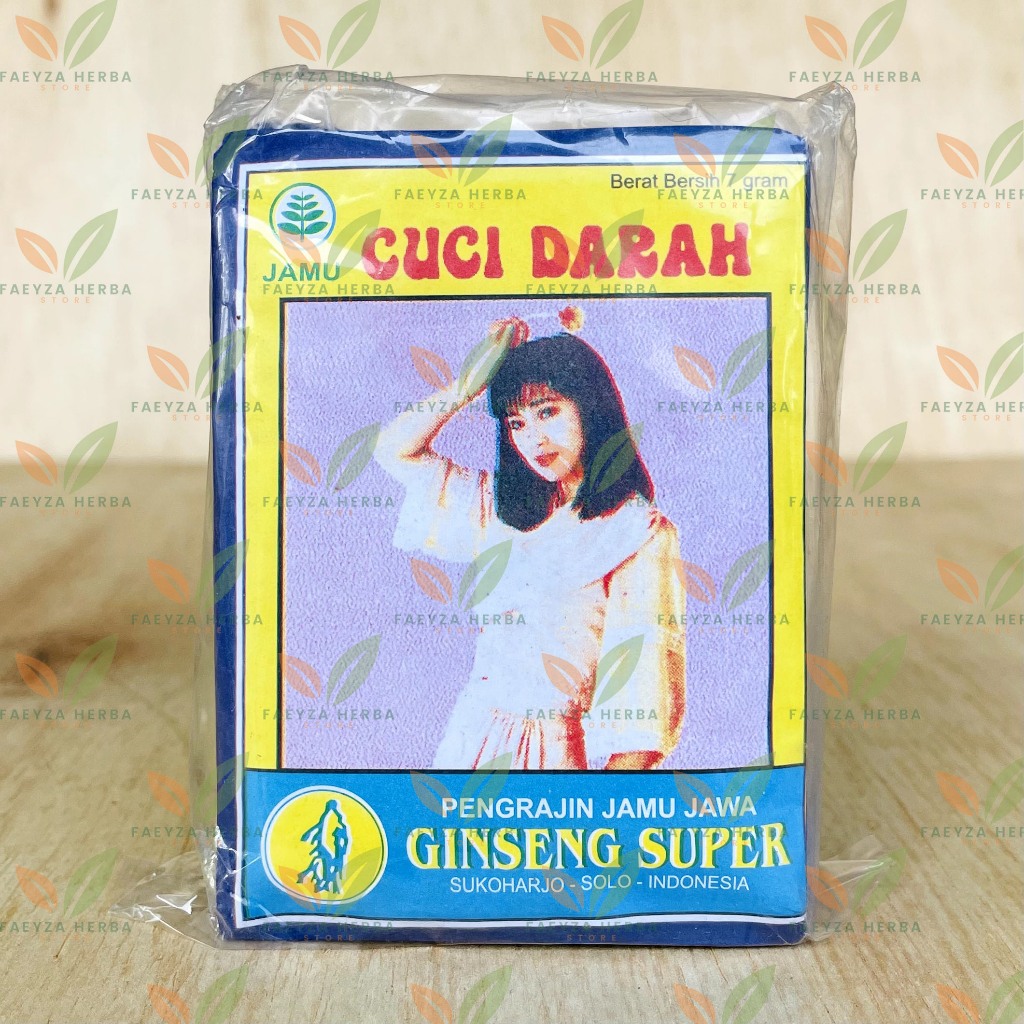 

Jamu Cuci Darah Cap Ginseng Super Jawa Isi 10 Sachet