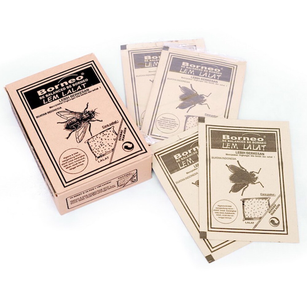 

Lem lalat BORNEO isi 10 lembar