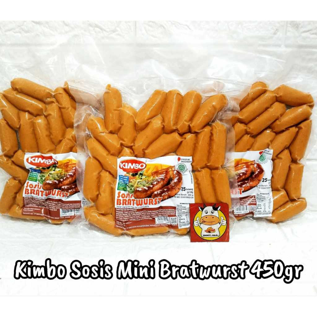 

KIMBO SOSIS MINI BRATWURST 450GR-FROZEN FOOD-BRONTZ JOGJA