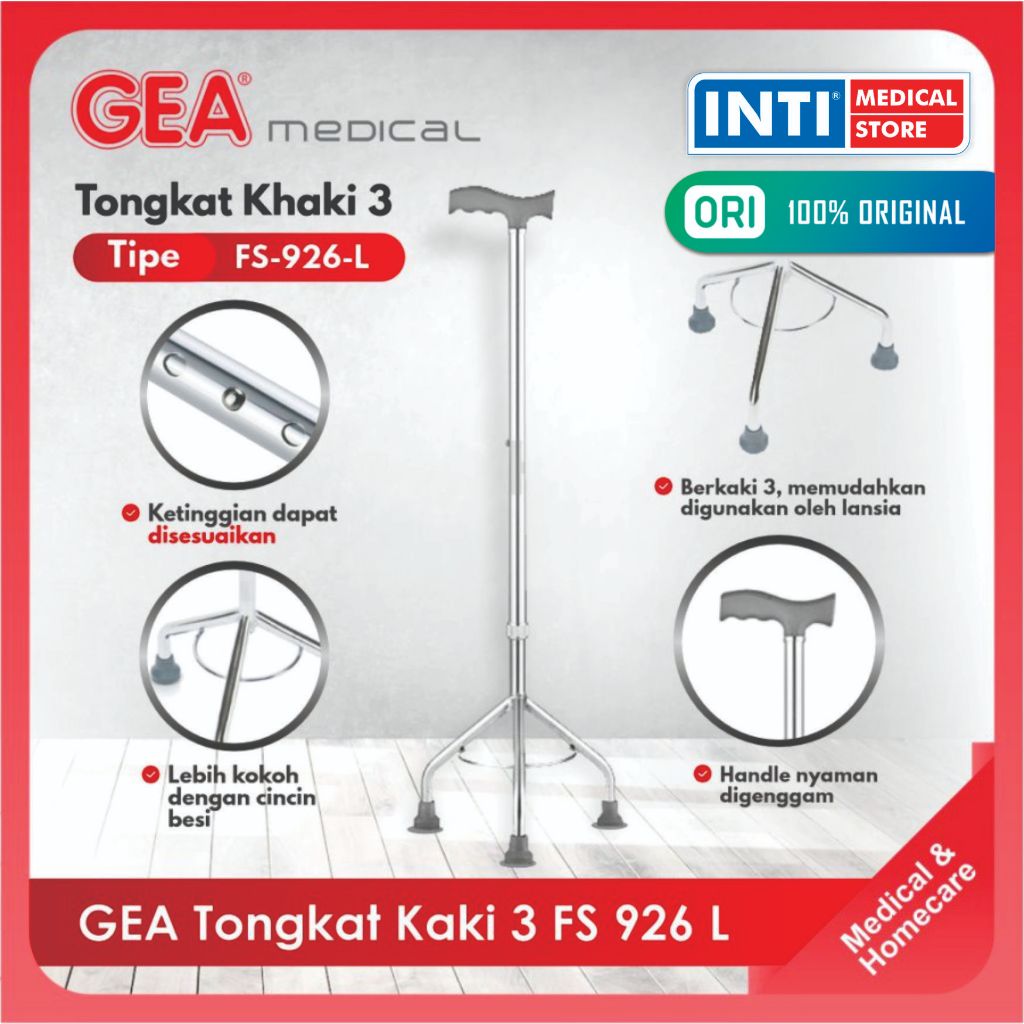GEA Medical | Tongkat Kaki 3 GEA FS 926 L | Alat Bantu Jalan GEA