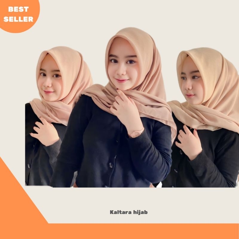 PARIS JADUL ORI ASLI ORIGINAL UMAMA SCARF(LOGO PLAT GOLD) / Umama Scarf Paris Ori Metal logo Jilbab 