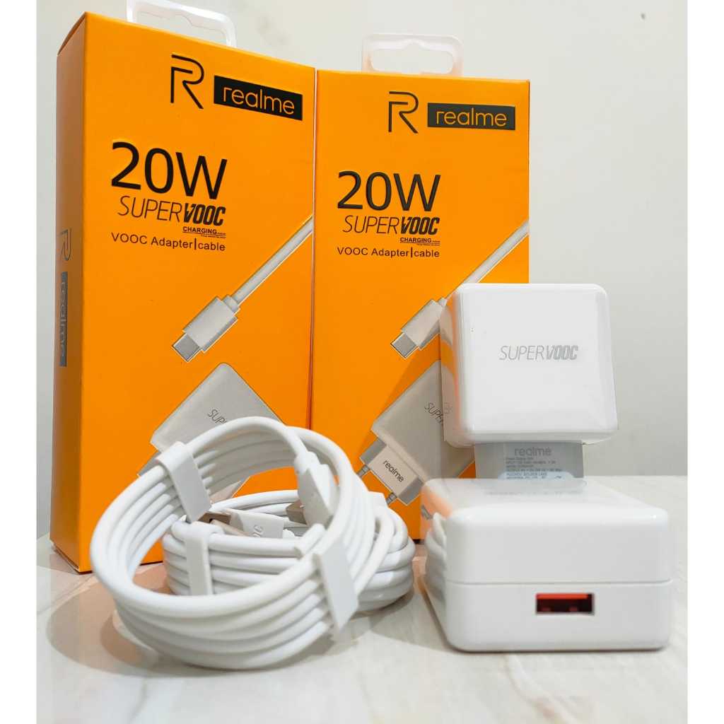 Charger Realme 17 20w USB Type C dan Micro Charger Realme 17 20w Ori 99