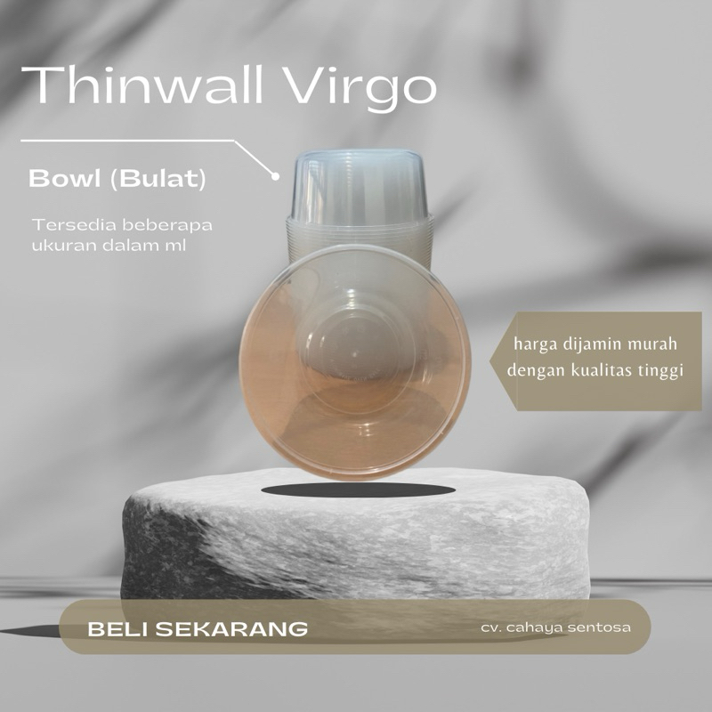 Thinwall Bowl Libra Ukuran 200 ml - 1000 ml