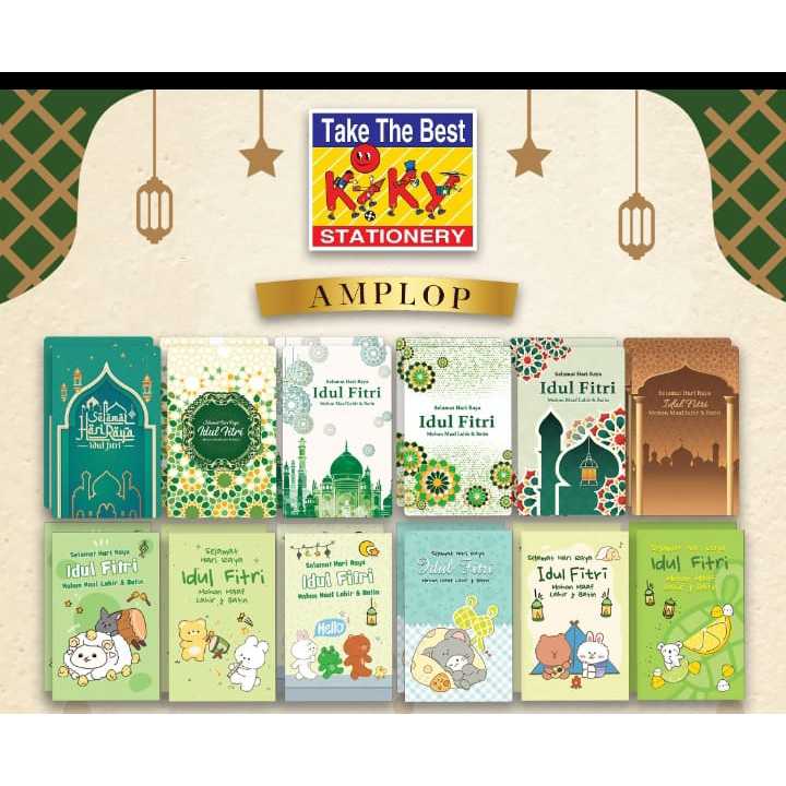 

Amplop Lebaran Kiky isi 8 lembar
