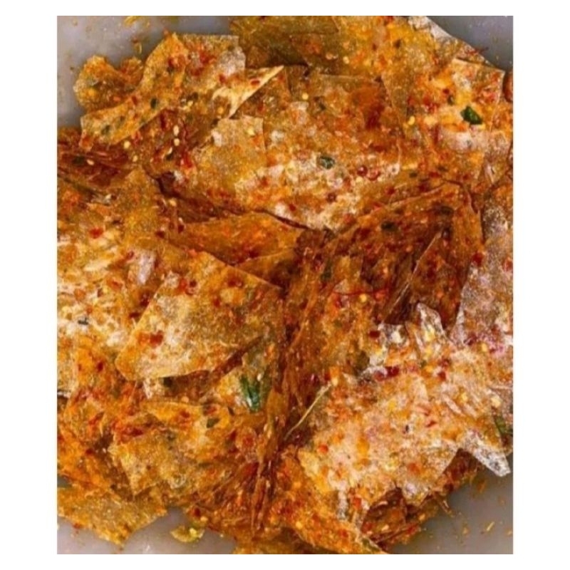 

Kripim Kaca Pedas Daun Jeruk Kemasan 20gr, 50gr dan 100gr