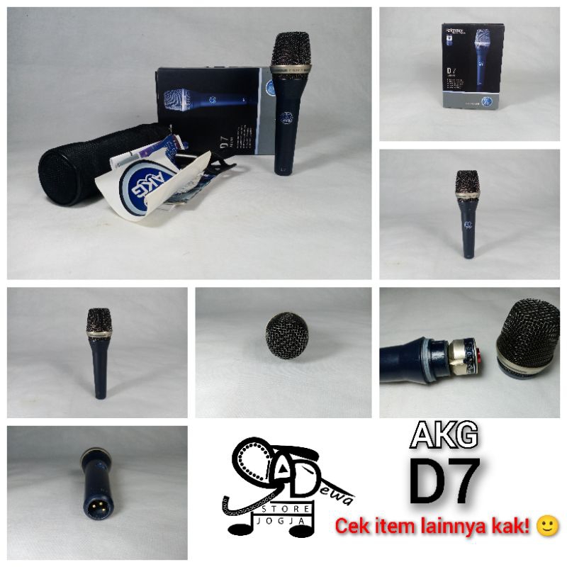 AKG D7 MIC DYNAMIC MICROPHONE DINAMIK boekan condenser D5 C5 C7