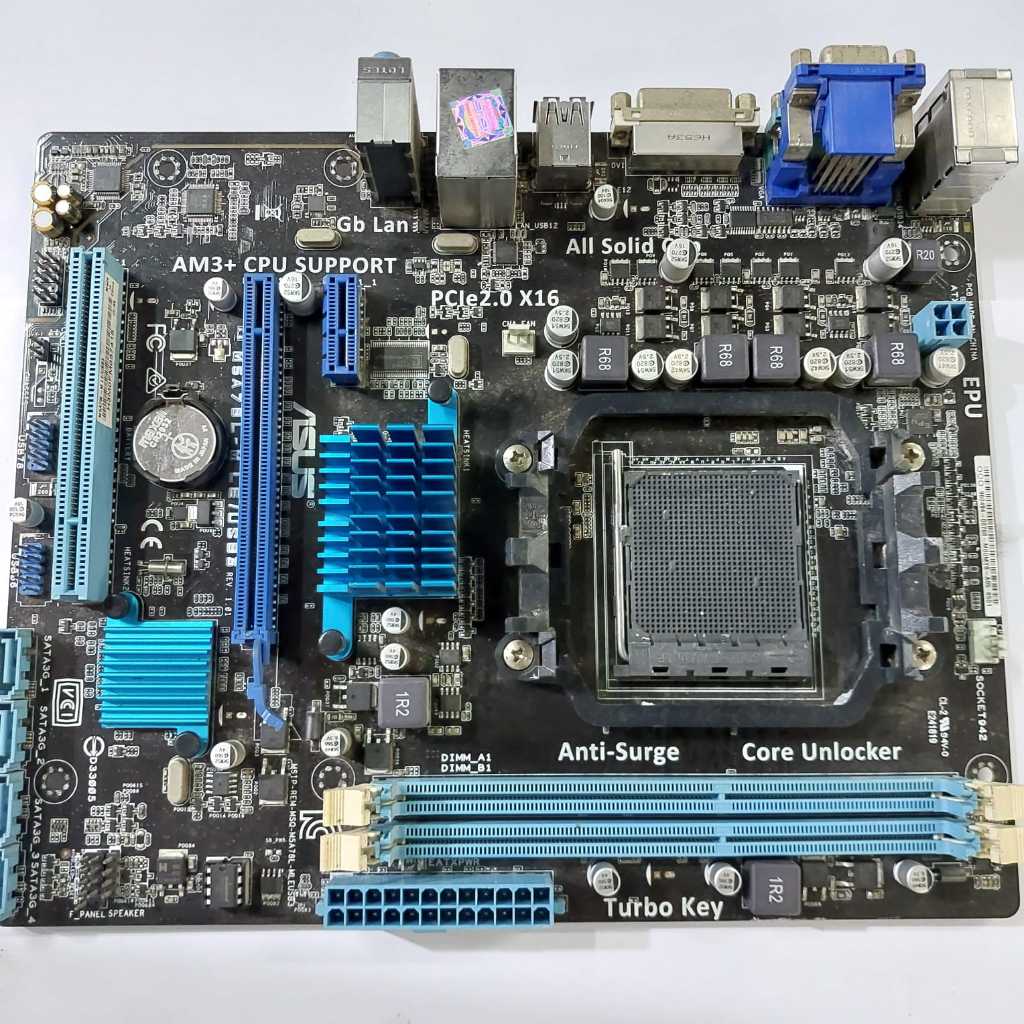 Mainboard AMD am3+ murah ASUS M5A78L-M LE / USB3 Support processor FX MINUS PANEL