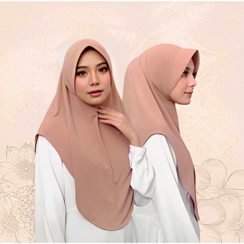 Bergo Instan Jersey Pinguin/ Hijab Bergo Jersey Pinguin/ Kerudung Bergo Jersey /Jilbab Bergo Jersey
