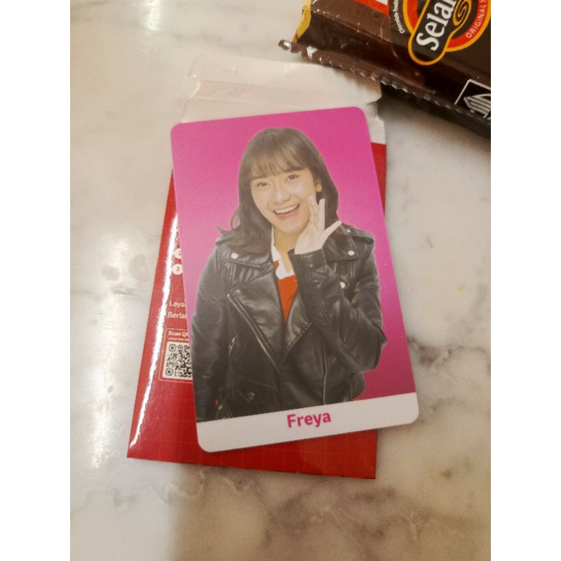 Photocard Freya Telkomsel x JKT48 Official + kuota 5gb