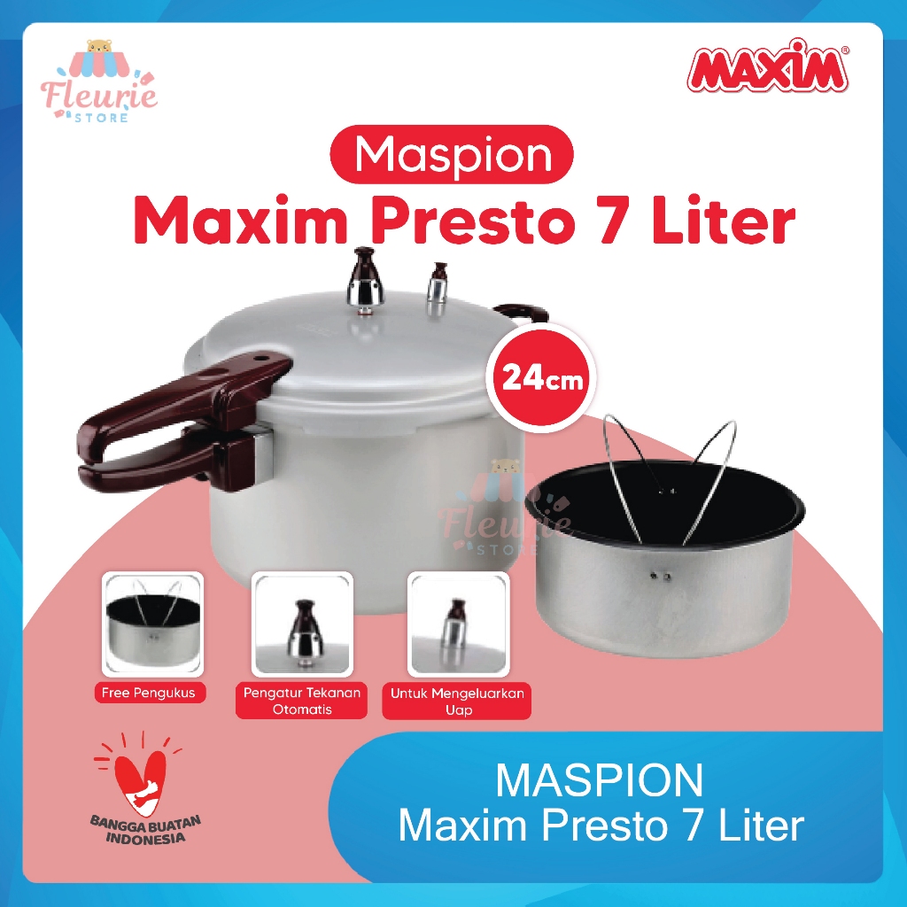 Maspion Maxim Presto 7Liter 24cm - Panci Presto