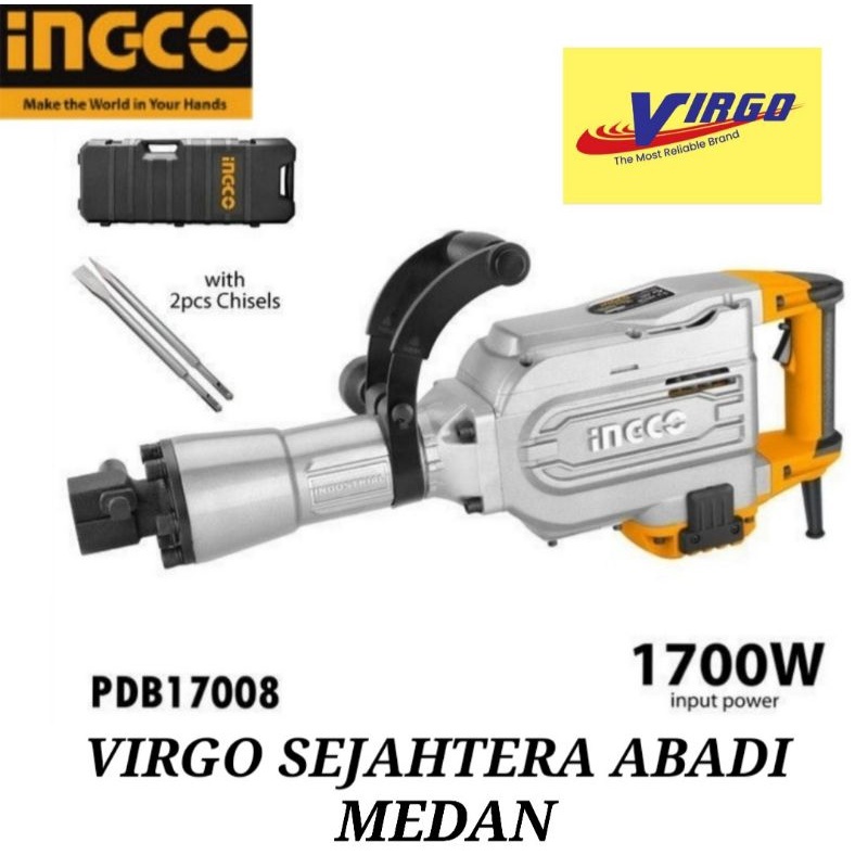 PDB17008 MESIN JACK DEMOLITION BREKER HAMMER PH65 15KG INGCO PDB 17008